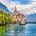 Castle Chillon in Veytaux, Switzerland